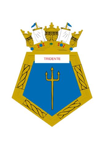 Coat of arms (crest) of the Highseas Tug Tridente, Brazilian Navy