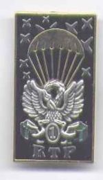 Coat of arms (crest) of the 1st Parachute Train Regiment, French Army