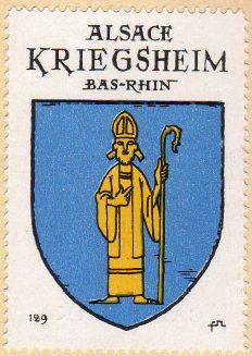 Blason de Kriegsheim (Bas-Rhin)/Coat of arms (crest) of {{PAGENAME