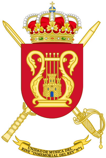 File:Music Unit of Infantry Regiment Inmemorial del Rey No 1, Spanish Army.png