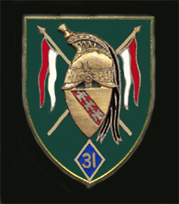 Coat of arms (crest) of the 31st Dragoons Regiment, French Army