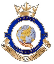 Coat of arms (crest) of the No 575 (Terrier) Squadron, Royal Canadian Air Cadets