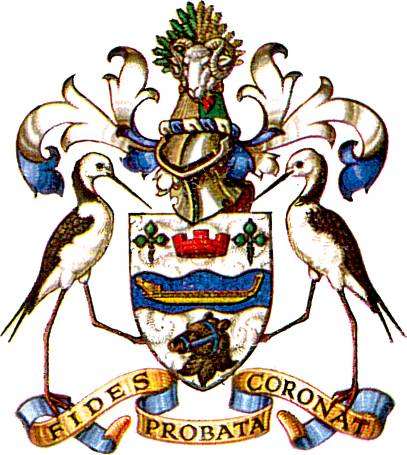 Arms (crest) of Ashburton (New Zealand)