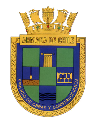 Blason de Naval Works and Construction Service, Chilean Navy/Arms (crest) of Naval Works and Construction Service, Chilean Navy
