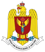 Coat of arms (crest) of the Dr. Iacob Czihac Military Emergency Clinical Hospital, Iași, Romania