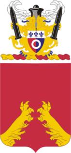 Coat of arms (crest) of 321st Field Artillery Regiment, US Army