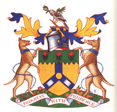 Arms (crest) of Launceston (Tasmania)