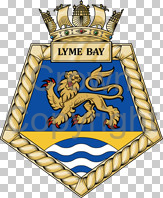Coat of arms (crest) of the RFA Lyme Bay, United Kingdom