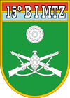 Coat of arms (crest) of the 15th Motorized Infantry Battalion, Brazilian Army