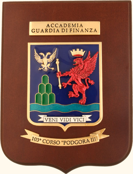 Arms of 103rd Course Podgora III, Academy of the Financial Guard