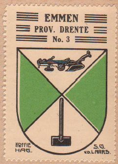Wapen van Emmen (Drenthe)/Coat of arms (crest) of Emmen (Drenthe)