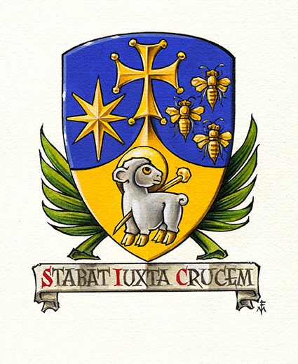 Arms (crest) of Parish of Nostra Signora del Carmine and Santa Agnese, Genova