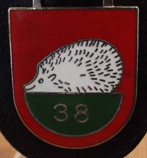 Coat of arms (crest) of the Security Battalion 38, German Army