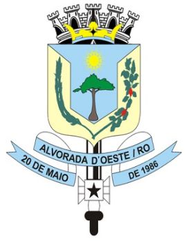 Brasão de Alvorada d'Oeste/Arms (crest) of Alvorada d'Oeste