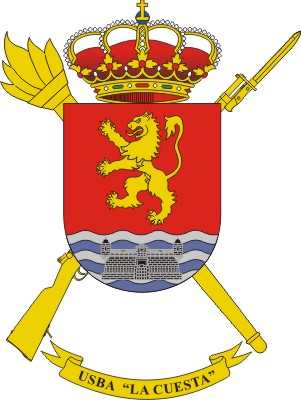 Coat of arms (crest) of the Base Services Unit La Cuesta, Spanish Army