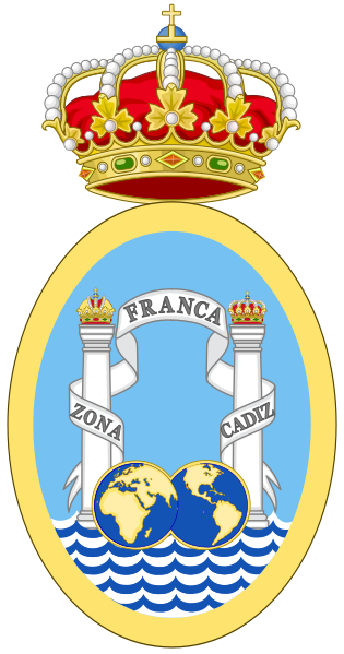 Escudo de Cádiz Free Trade Zone/Arms (crest) of Cádiz Free Trade Zone