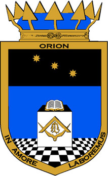 Arms of St Johanneslogen Orion