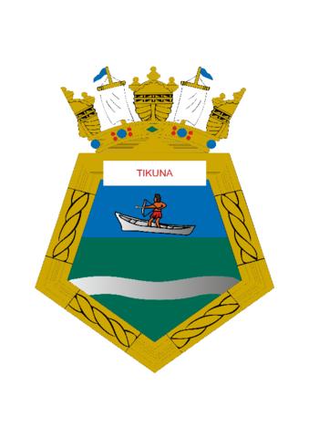 Coat of arms (crest) of the Submarine Tikuna, Brazilian Navy