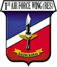 Coat of arms (crest) of the 1st Air Force Wing (Reserve), Philippine Air Force