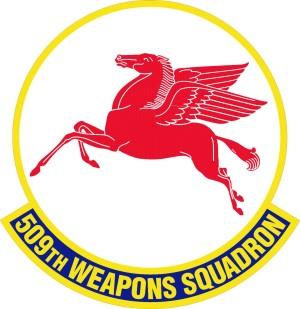 Coat of arms (crest) of the 509th Weapons Squadron, US Air Force