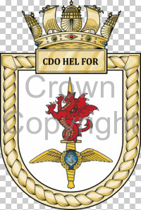 Coat of arms (crest) of the Commando Helicopter Force, Royal Navy