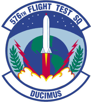 Coat of arms (crest) of the 576th Flight Test Squadron, US Air Force