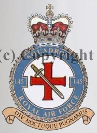 Coat of arms (crest) of the No 145 Squadron, Royal Air Force