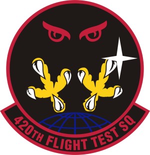 Coat of arms (crest) of the 420th Flight Test Squadron, US Air Force