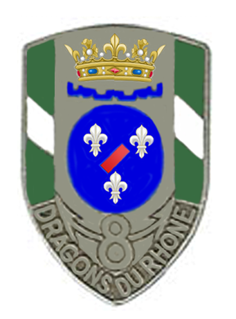 Coat of arms (crest) of the 8th Dragoons Regiment, French Army