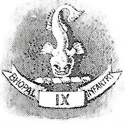 Blason de 9th Bhopal Infantry, Indian Army/Arms (crest) of 9th Bhopal Infantry, Indian Army