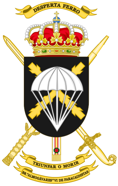 File:Brigade Almogávares VI of Parachutists, Spanish Army.png