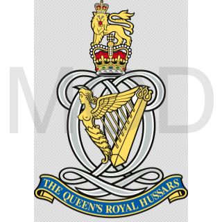 Coat of arms (crest) of the The Queen's Royal Hussars (The Queen's Own and Royal Irish), British Army