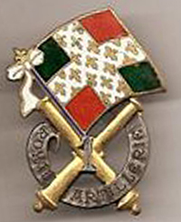Blason de 1st Artillery Regiment, French Army/Arms (crest) of 1st Artillery Regiment, French Army