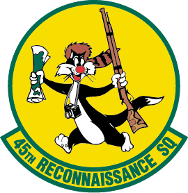 Coat of arms (crest) of the 45th Reconnaissance Squadron, US Air Force