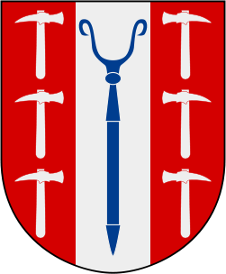 Arms (crest) of Central Workshop School in Sundsvall