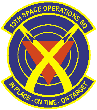 Coat of arms (crest) of the 19th Space Operations Squadron, US Air Force