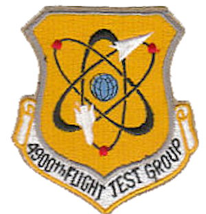 Coat of arms (crest) of the 4900th Flight Test Group, US Air Force