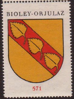 Wappen von/Blason de Bioley-Orjulaz