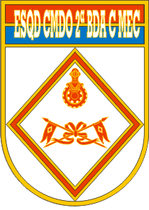Coat of arms (crest) of the Headquarters Squadron, 2nd Mechanized Cavalry Brigade, Brazilian Army