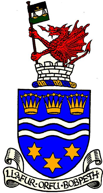 Arms (crest) of Llantrisant and Llantwit Fardre