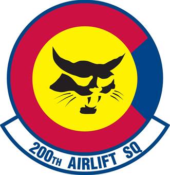 Coat of arms (crest) of the 200th Airlift Squadron, Colorado Air National Guard