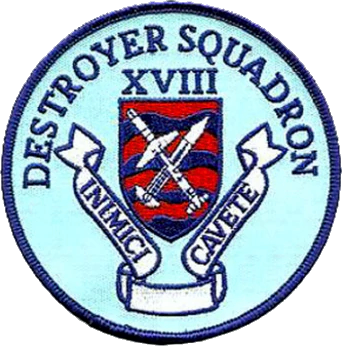 Coat of arms (crest) of the Destroyer Squadron Eigthteen, US Navy