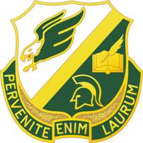 Coat of arms (crest) of Ellison High School Junior Reserve Officer Training Corps, US Army