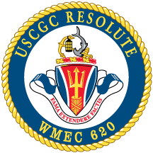 Coat of arms (crest) of the USCGC Resolute (WMEC-620)