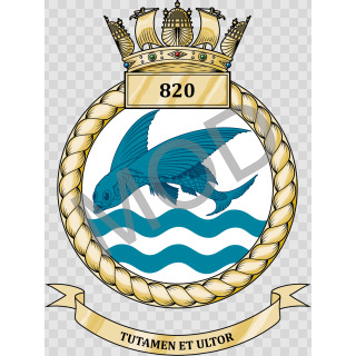 Coat of arms (crest) of the No 820 Squadron, FAA