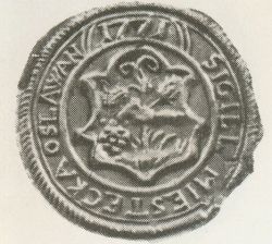 Seal (pečeť) of Oslavany