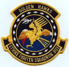 Coat of arms (crest) of the VFA-303 Golden Hawks, US Navy