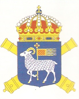 Coat of arms (crest) of the 7th Artillery Regiment Gotland Artillery Regiment, Swedish Army