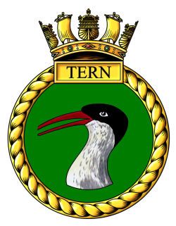 Coat of arms (crest) of the HMS Tern, Royal Navy