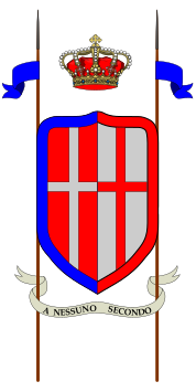 Coat of arms (crest) of 26th Cavalry Regiment Lancieri di Vercelli, Italian Army
